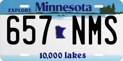 MN license plate 657NMS