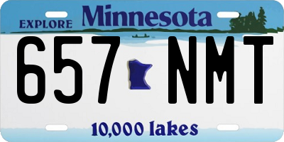 MN license plate 657NMT