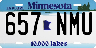 MN license plate 657NMU
