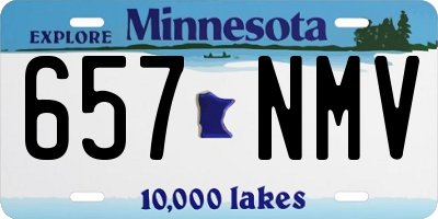 MN license plate 657NMV