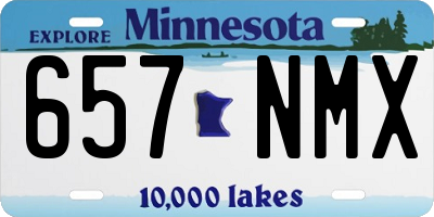 MN license plate 657NMX