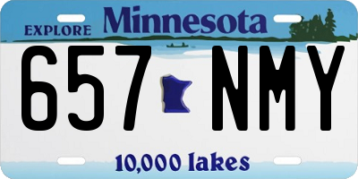 MN license plate 657NMY