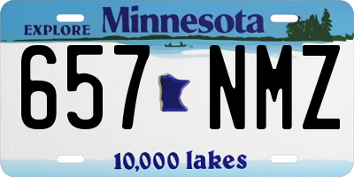 MN license plate 657NMZ