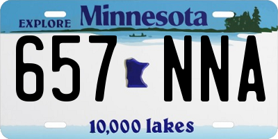 MN license plate 657NNA