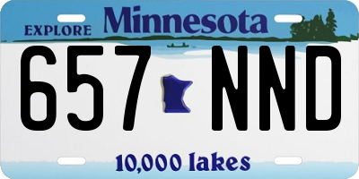 MN license plate 657NND