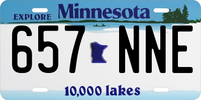 MN license plate 657NNE