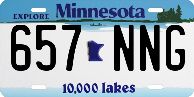 MN license plate 657NNG