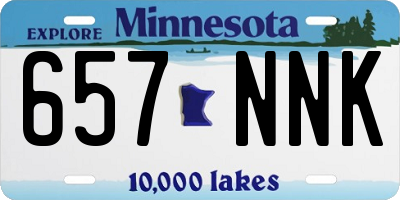 MN license plate 657NNK