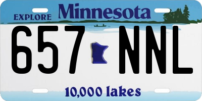 MN license plate 657NNL