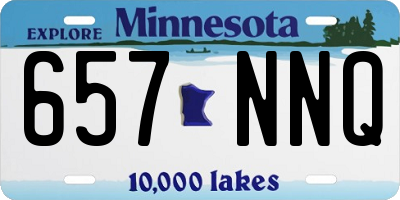 MN license plate 657NNQ