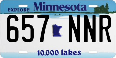 MN license plate 657NNR
