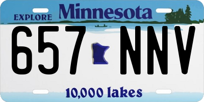 MN license plate 657NNV