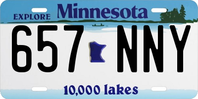 MN license plate 657NNY