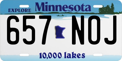 MN license plate 657NOJ