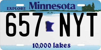 MN license plate 657NYT