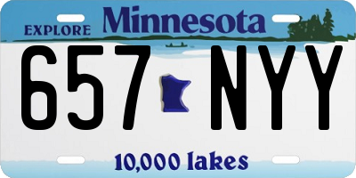 MN license plate 657NYY