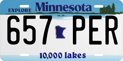 MN license plate 657PER