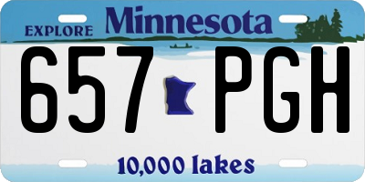 MN license plate 657PGH