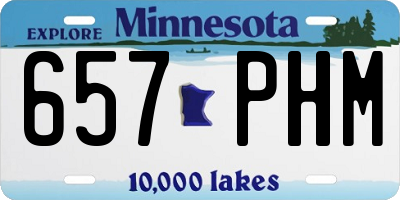 MN license plate 657PHM
