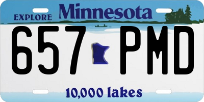 MN license plate 657PMD
