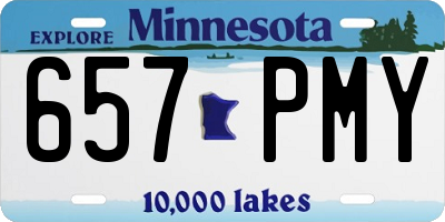 MN license plate 657PMY