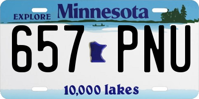 MN license plate 657PNU