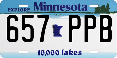 MN license plate 657PPB