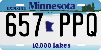 MN license plate 657PPQ