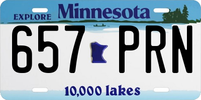MN license plate 657PRN