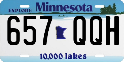 MN license plate 657QQH