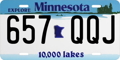 MN license plate 657QQJ