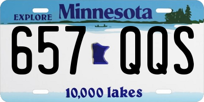 MN license plate 657QQS