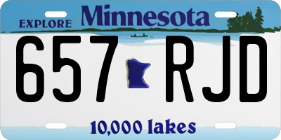 MN license plate 657RJD