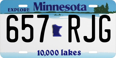MN license plate 657RJG