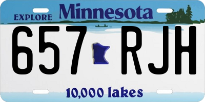 MN license plate 657RJH