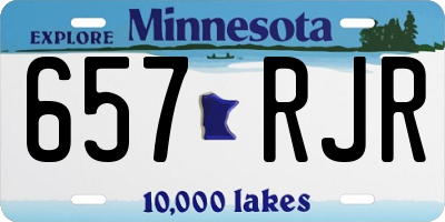 MN license plate 657RJR