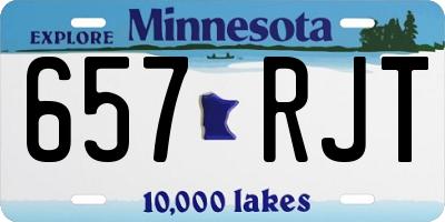 MN license plate 657RJT