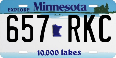 MN license plate 657RKC