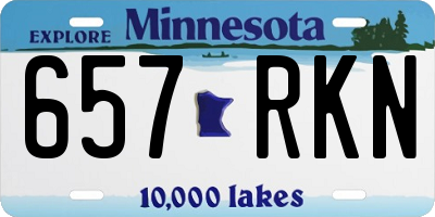 MN license plate 657RKN