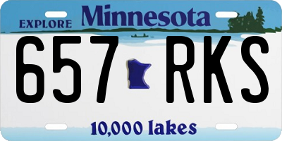 MN license plate 657RKS