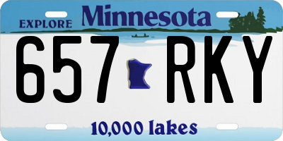 MN license plate 657RKY