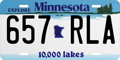 MN license plate 657RLA