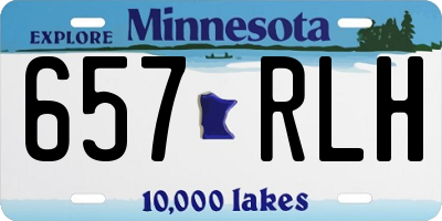 MN license plate 657RLH