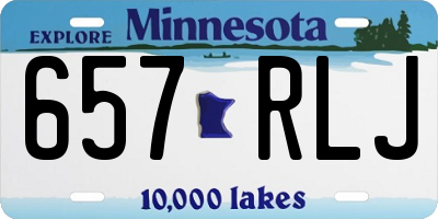 MN license plate 657RLJ