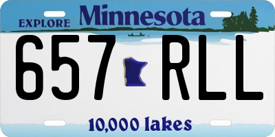 MN license plate 657RLL
