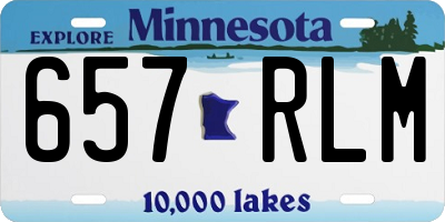 MN license plate 657RLM