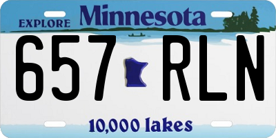 MN license plate 657RLN
