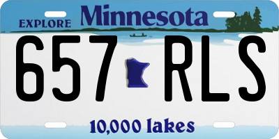 MN license plate 657RLS