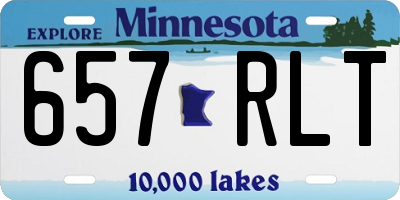 MN license plate 657RLT