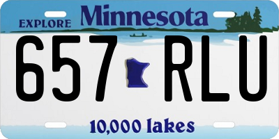 MN license plate 657RLU